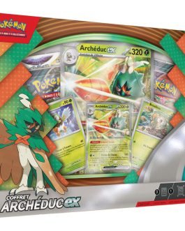 Coffret Archéduc-EX – 3 Cartes Brillantes, 4 Boosters